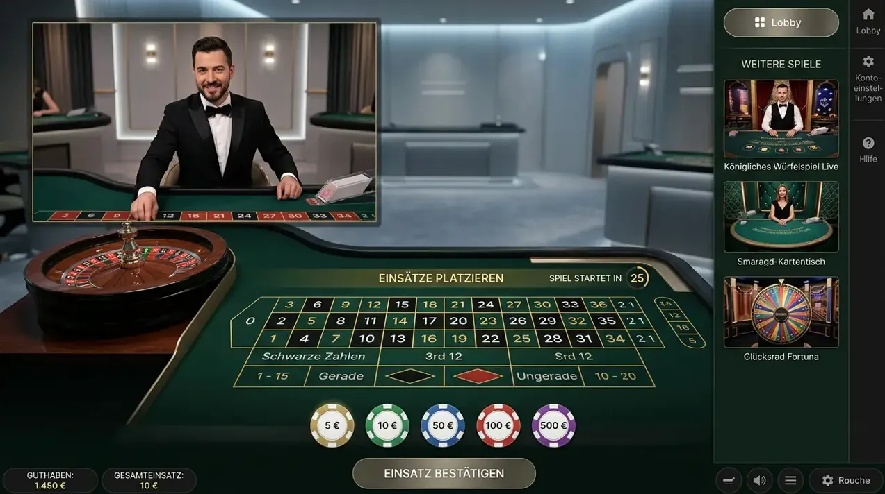 Live Casino im Angebot von Winstler